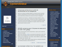 Tablet Screenshot of cocinerosindical.com